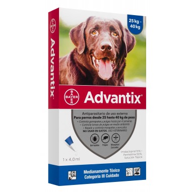 Advantix Pipeta para Perros 25 a 40 Kg Bayer® - ELANCO - laboratorio Bayer/Elanco 