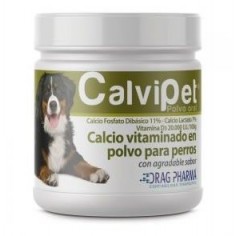 CALVIPET Polvo Oral CALCIO Vitaminado en polvo. Para perros - laboratorio drag pharma 