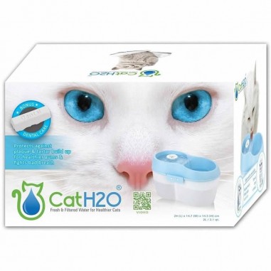 Fuente Bebedera de Flujo Constante para Gatos 2 L CatH2O Verde - CAT H2O 