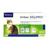MILPRO Gatos Antiparasitario Interno para gatos mayores a 2 Kg. de peso VIRBAC - laboratorio virbac 