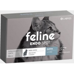 Feline Endo SPOT  - Antiparasitario interno SPOT ON para gatos sobre 5 kg - laboratorio labyes 