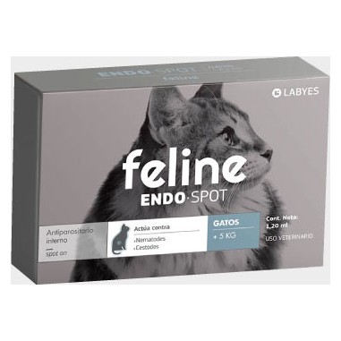 Feline Endo SPOT  - Antiparasitario interno SPOT ON para gatos sobre 5 kg - laboratorio labyes 