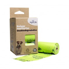Bolsas Biodegradables para Necesidades Perros 6 rollos x 20 bolsas Mascan - mascan 