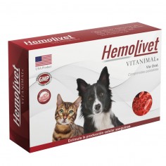 Hemolivet para perros y gatos - 10 comprimidos - VITANIMAL 