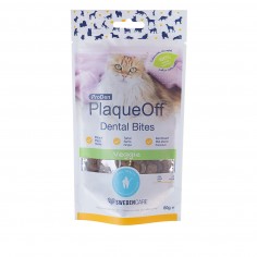 PlaqueOff Dental Bites SNACK 60g Antiplaca dental para Gatos - SuniPet 