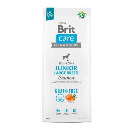 Brit Care Perro Grain Free Junior Large Breed Salmon 3kg. - Brit® 