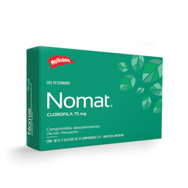 NOMAT - Clorofila 75 mg. - 20 comprimidos HOLLIDAY Vence 31/12/23 - laboratorio holliday scott 