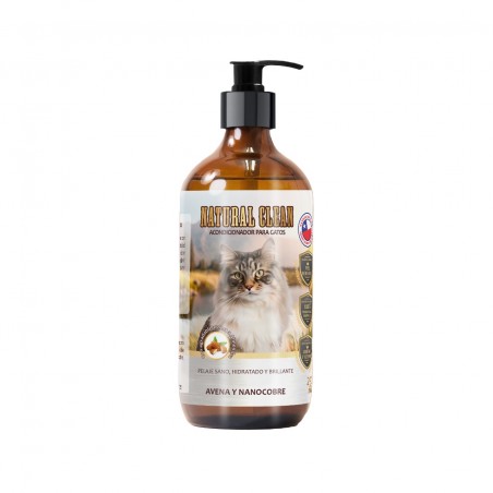 KIT Shampoo y Acondicionador Natural Food para Gatos Avena y Nanocobre - Natural Food 