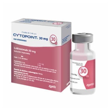 Cytopoint 30mg - 2 viales - Zoetis - VENTA CON RECETA - Laboratorio Zoetis 