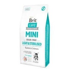 Brit Care Perro Grain Free Adulto Mini Light & Sterilised Conejo y Salmon - Brit® 