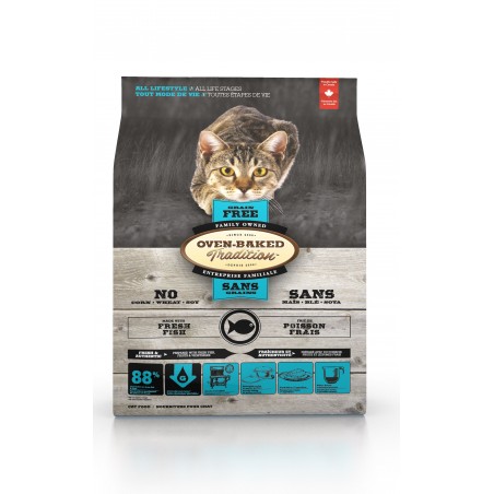 OBT Grain Free Gato All Life Stages Pescado 4,54kg. - Oven Baked Tradition 