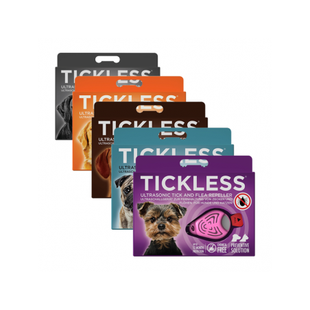 Tickless Dispositivo Ultrasónico repele pulgas y garrapatas - Café - TICKELESS 