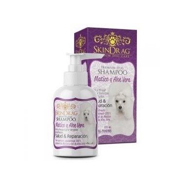 Shampoo para perro Skindrag Matico y Aloe Vera 250 mL. - laboratorio drag pharma 