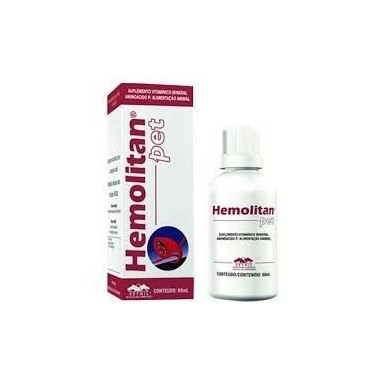 Hemolitan Pet  Suplemento Mineral Vitaminico  30 mL.  Vetnil - VETNIL 