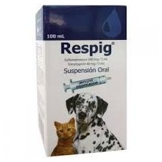 Respig 100 mL. Perros y Gatos Suspensión Oral - laboratorio drag pharma 