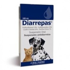 Diarrepas Suspensión Oral. Frasco 100 mL. - laboratorio drag pharma 