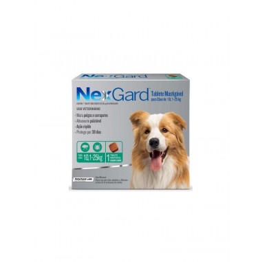 Nexgard antiparasitario Perros 10,1 hasta 25 Kilos 1 comprimido Boehringer Ingelheim - NEXGARD 